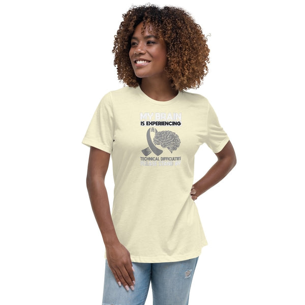 Brain Cancer Women's Technical Tee - JohnVsGBMCitronS