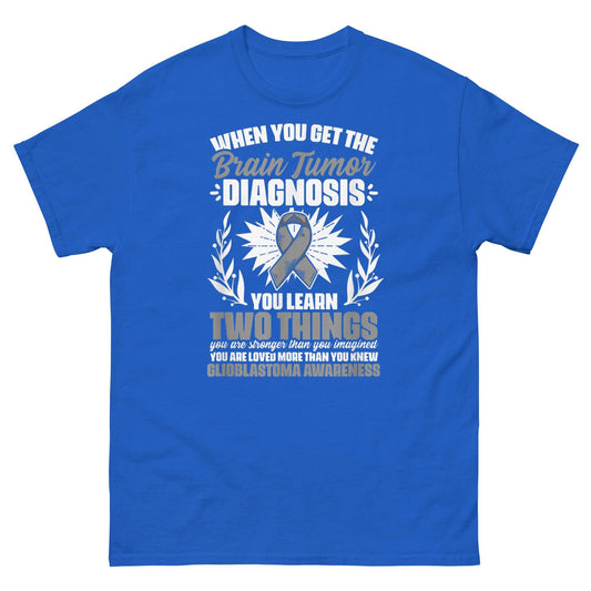 Brain Cancer You Learn Two Things Tee - JohnVsGBMRoyalS