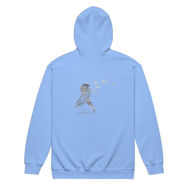Brain Cancer Zip Up Dream Catcher Hoodie - JohnVsGBMCarolina BlueS
