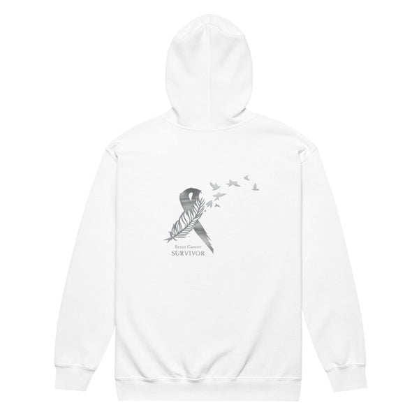 Brain Cancer Zip Up Dream Catcher Hoodie - JohnVsGBMWhiteS