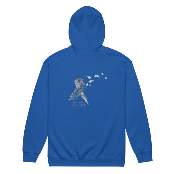Brain Cancer Zip Up Dream Catcher Hoodie - JohnVsGBMRoyalS