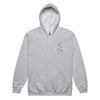 Brain Cancer Zip Up Survivor Hoodie - JohnVsGBMSport GreyS