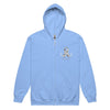 Brain Cancer Zip Up Survivor Hoodie - JohnVsGBMCarolina BlueS
