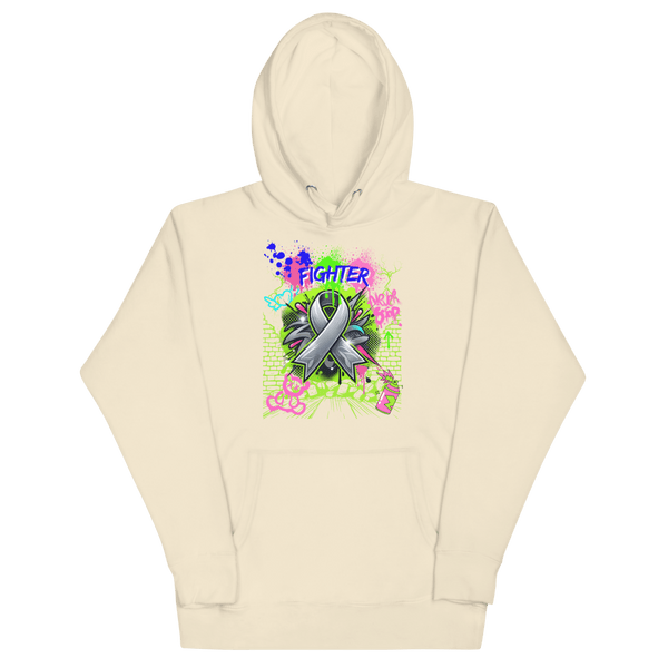 Brain Graffiti Ribbon Hoodie - JohnVsGBMBoneS