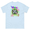 Brain Graffiti Ribbon Tee - JohnVsGBMLight BlueS