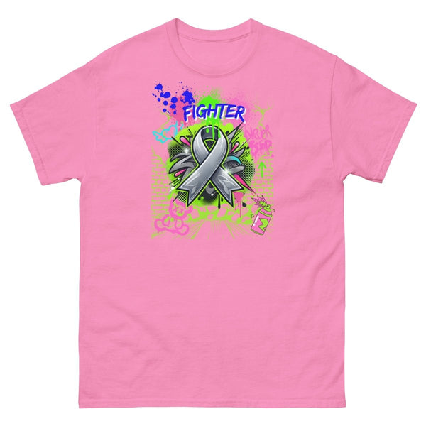 Brain Graffiti Ribbon Tee - JohnVsGBMAzaleaS