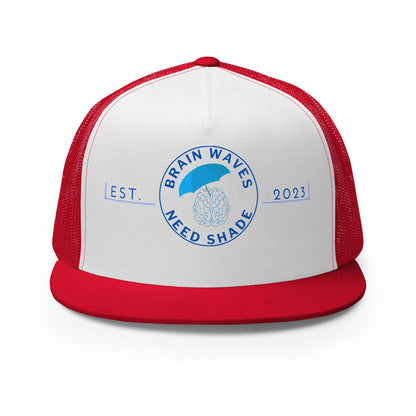 Brain Waves Need Shade Cap - JohnVsGBMRed/ White/ Red