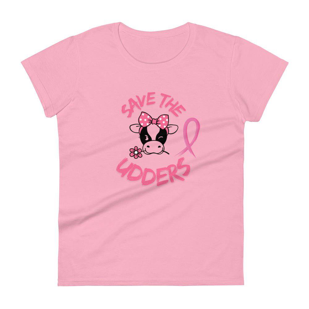 Breast Cancer Awareness Ladies Tee - JohnVsGBMCharity PinkS