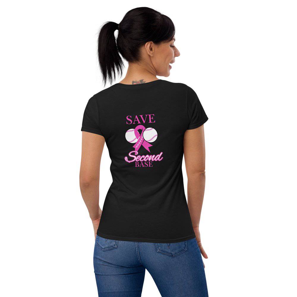 Breast Cancer Awareness Ladies Tee (front/back) - JohnVsGBMBlackS