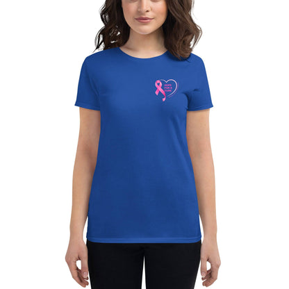 Breast Cancer Awareness Ladies Tee (front/back) - JohnVsGBMBlackS