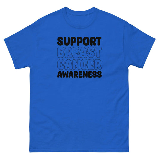 Breast Cancer Awareness Support Classic Tee - JohnVsGBMRoyalS