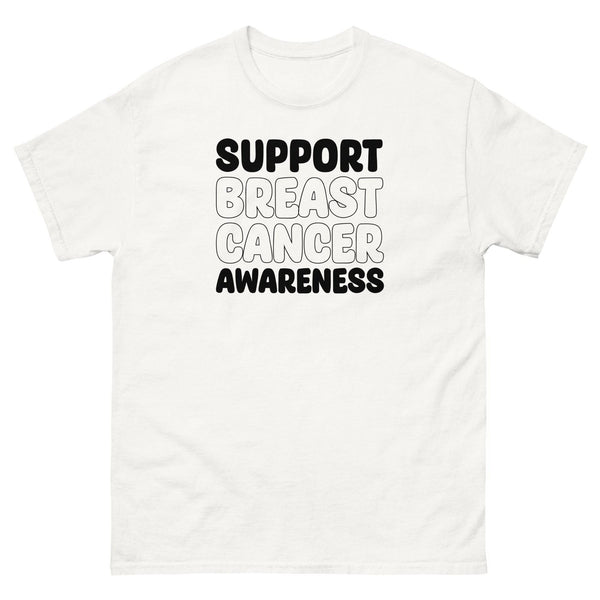 Breast Cancer Awareness Support Classic Tee - JohnVsGBMWhiteS