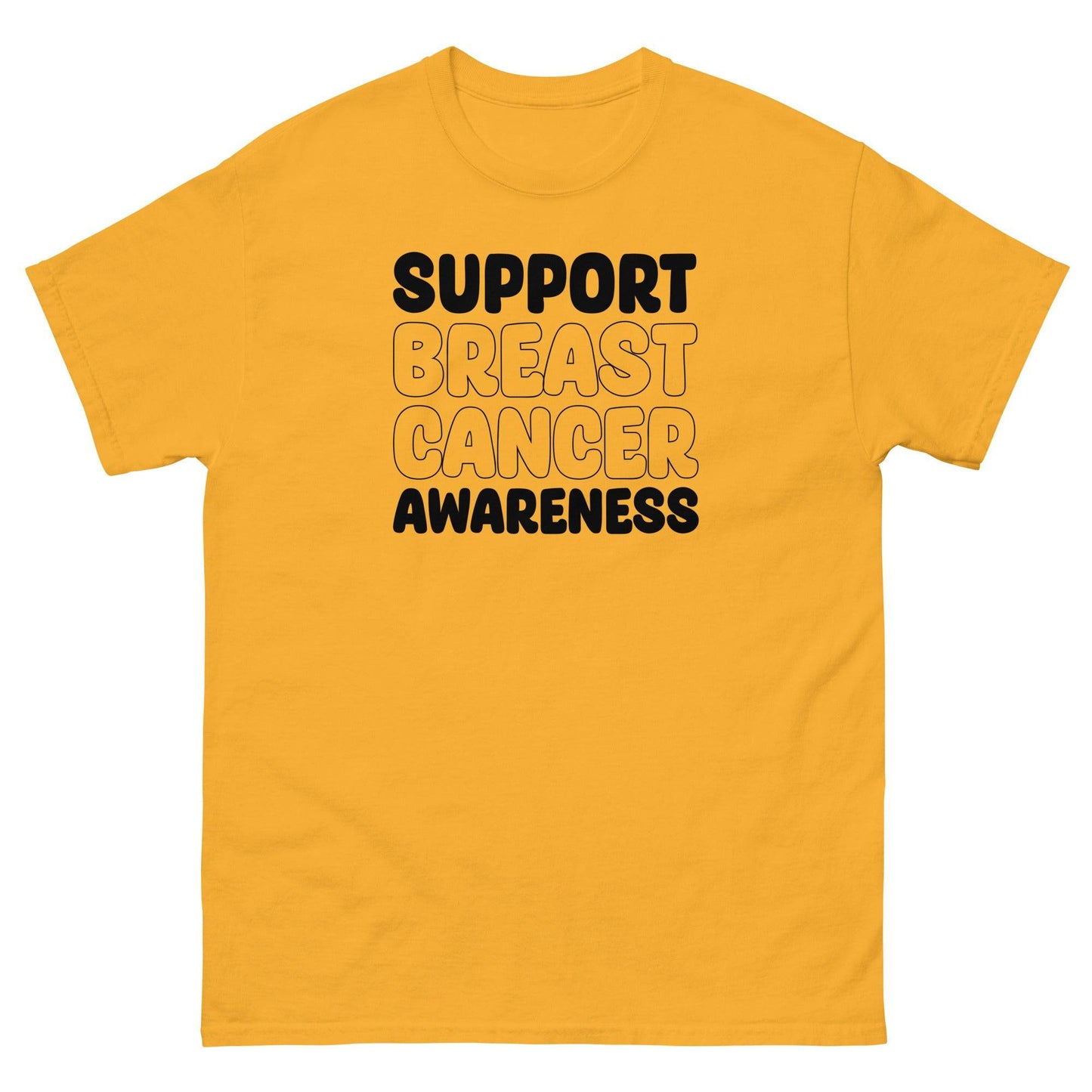 Breast Cancer Awareness Support Classic Tee - JohnVsGBMGoldS