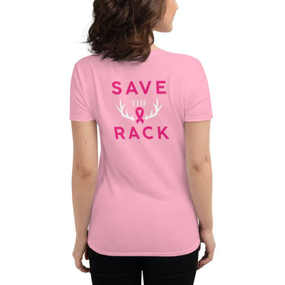 Breast Cancer Awareness Women's Tee (Front/Back) - JohnVsGBMCharity PinkS