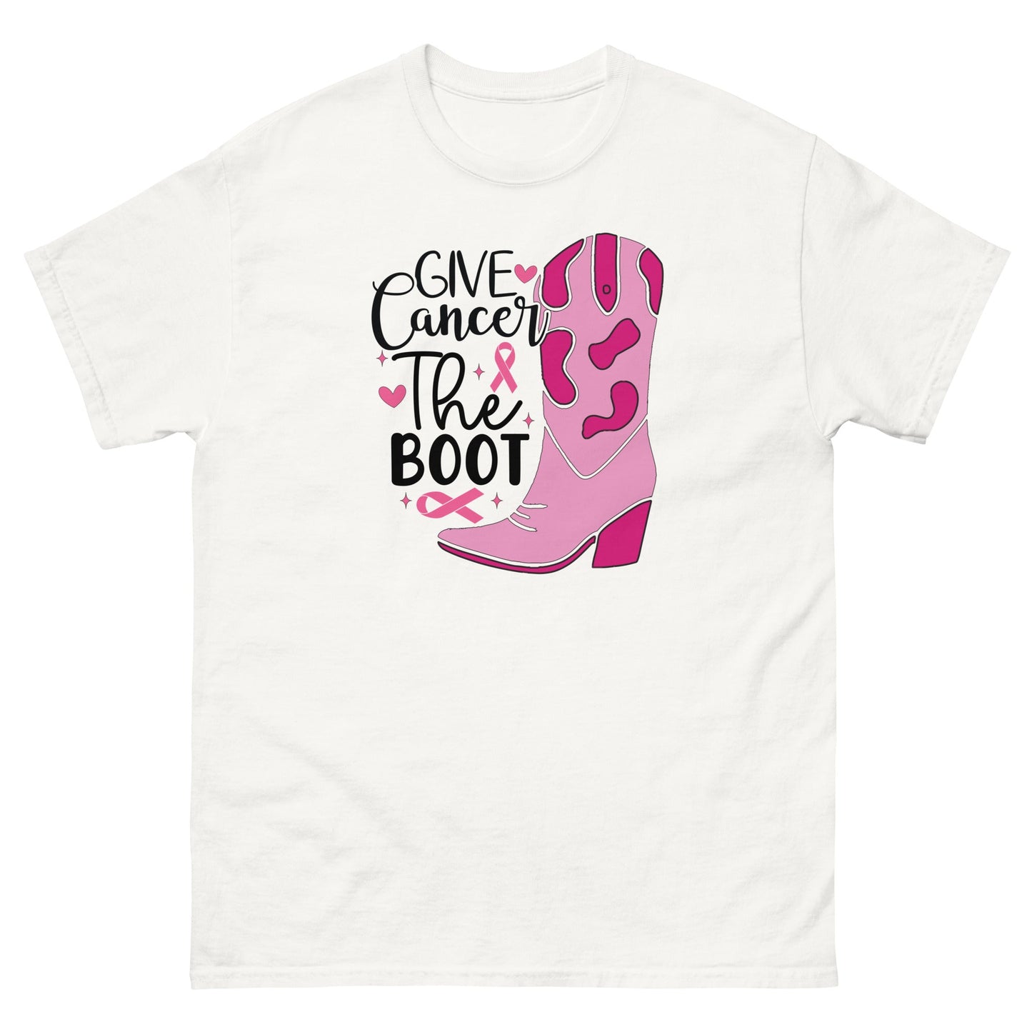 Breast Cancer Boot Tee - JohnVsGBMWhiteS