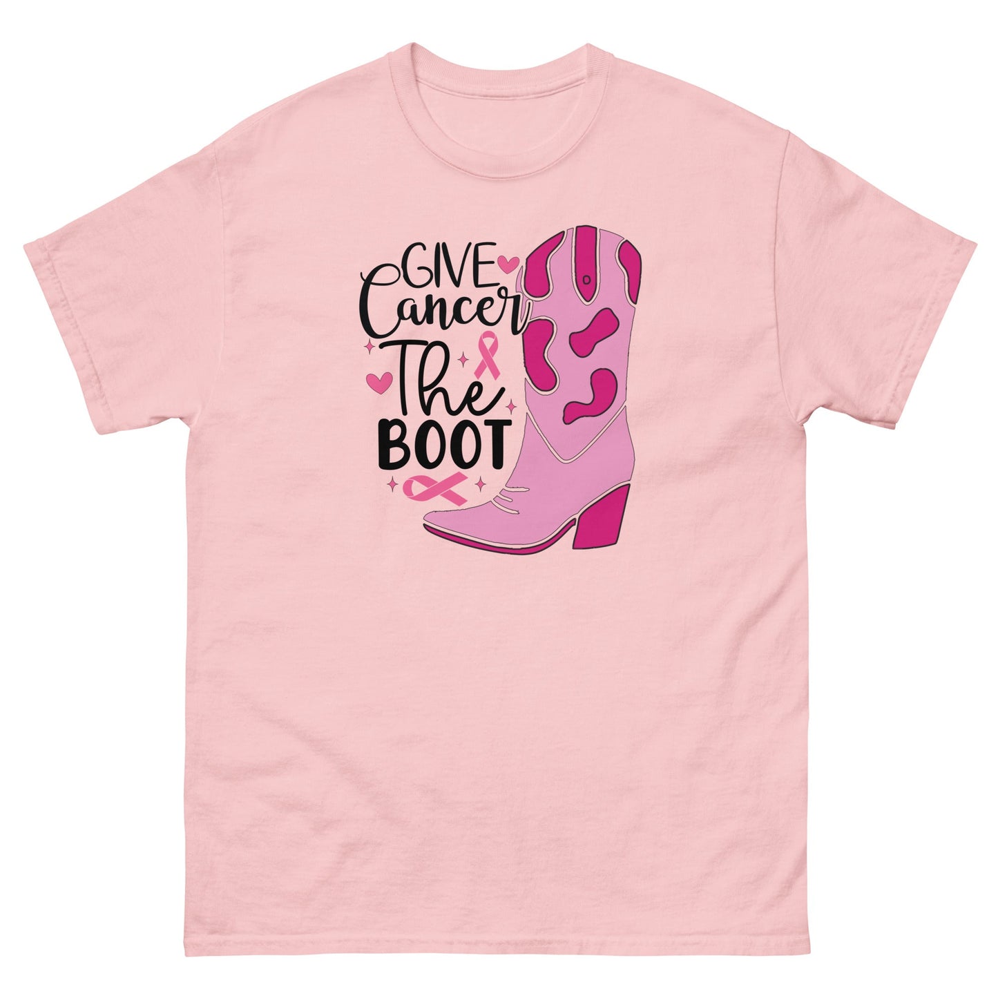 Breast Cancer Boot Tee - JohnVsGBMLight PinkS