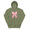 Breast Cancer Bow Hoodie - JohnVsGBMMilitary GreenS