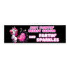 Breast Cancer Bumper Sticker - JohnVsGBM11" × 3"RectangleWhite