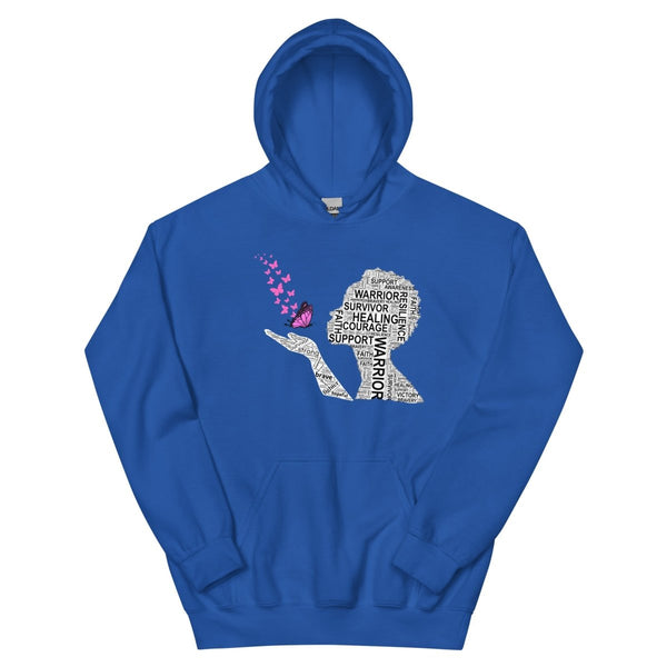 Breast Cancer Butterfly Hoodie - JohnVsGBMRoyalS