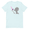 Breast Cancer Butterfly Tee - JohnVsGBMHeather Ice BlueXS