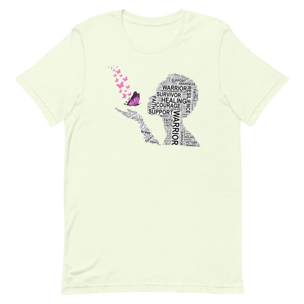 Breast Cancer Butterfly Tee - JohnVsGBMCitronXS