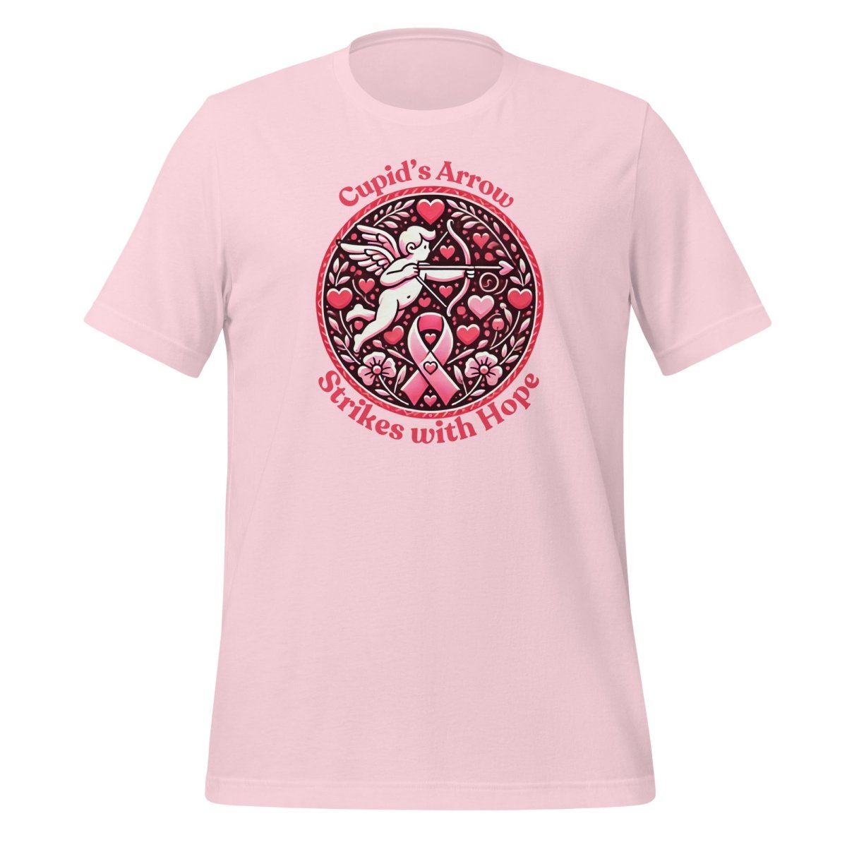 Breast Cancer Cupid Love Tee - JohnVsGBMSoft PinkS