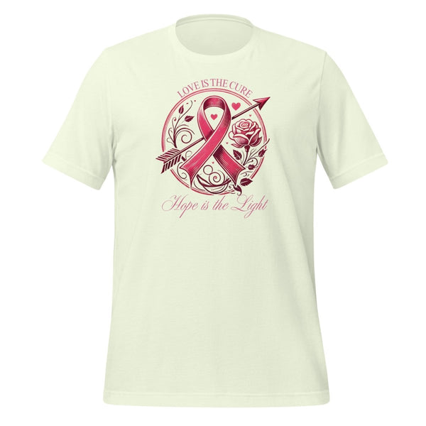 Breast Cancer Cure Love Tee - JohnVsGBMCitronS