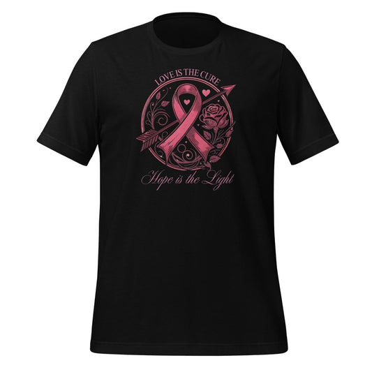 Breast Cancer Cure Love Tee - JohnVsGBMBlackS