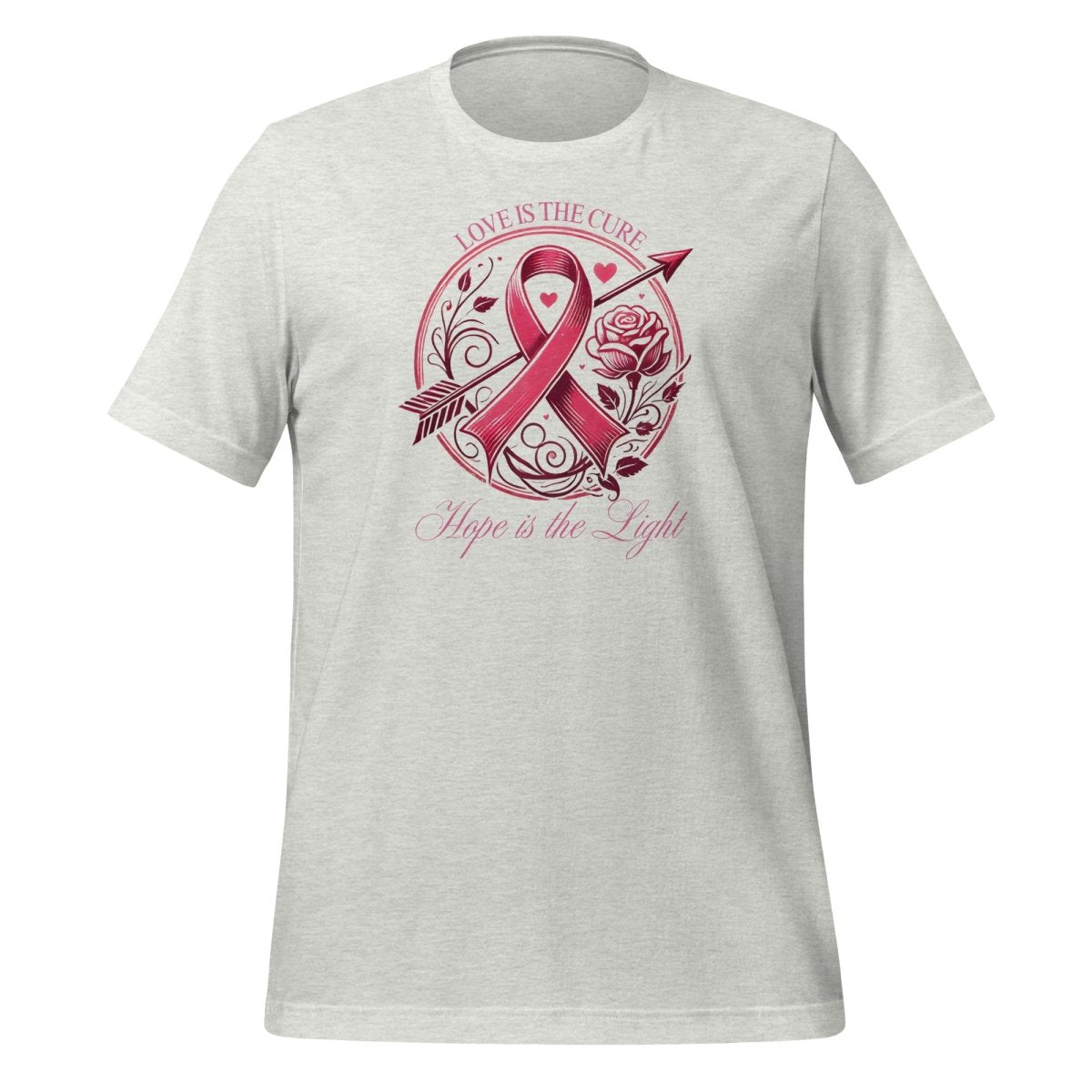 Breast Cancer Cure Love Tee - JohnVsGBMAshS