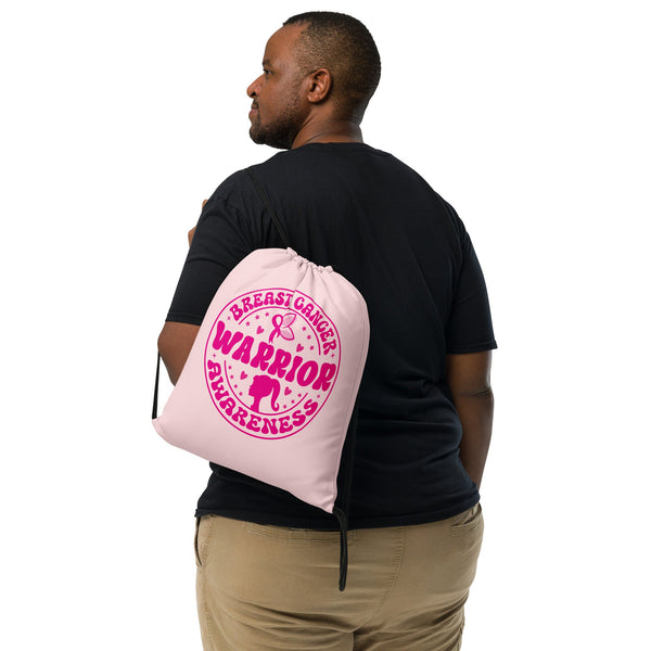 Breast Cancer Drawstring Bag - JohnVsGBM