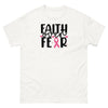 Breast Cancer Faith Fear Tee - JohnVsGBMWhiteS