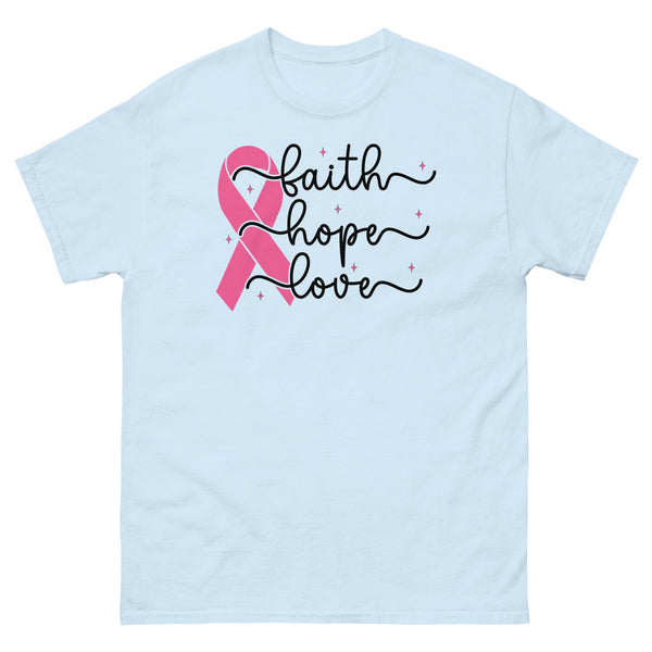 Breast Cancer Faith Tee - JohnVsGBMLight BlueS