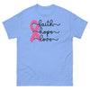 Breast Cancer Faith Tee - JohnVsGBMCarolina BlueS