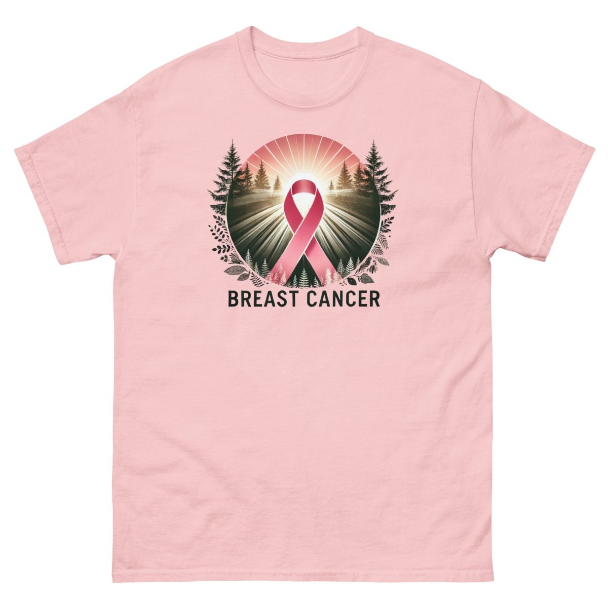 Breast Cancer Forest Tee - JohnVsGBMLight PinkS