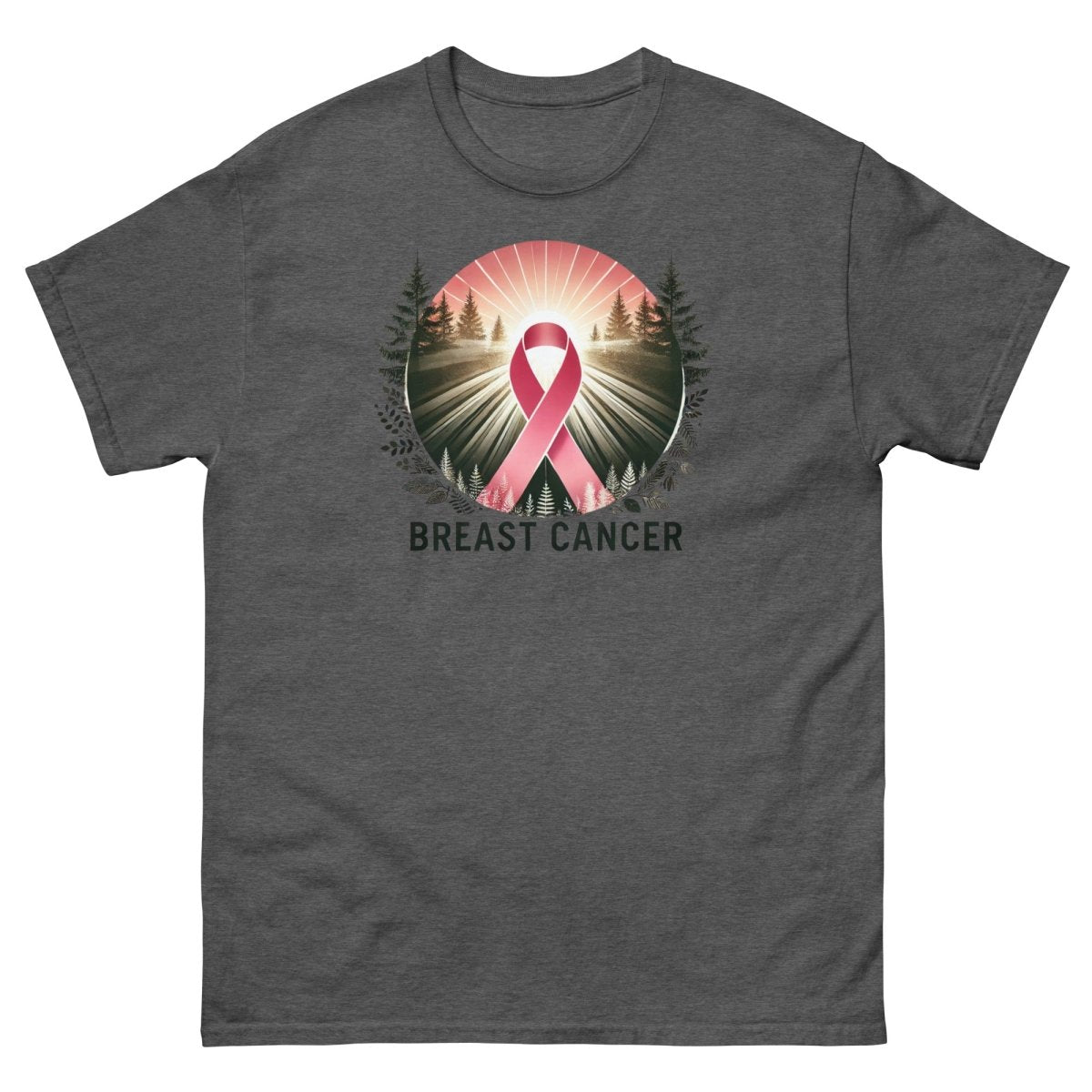 Breast Cancer Forest Tee - JohnVsGBMDark HeatherS