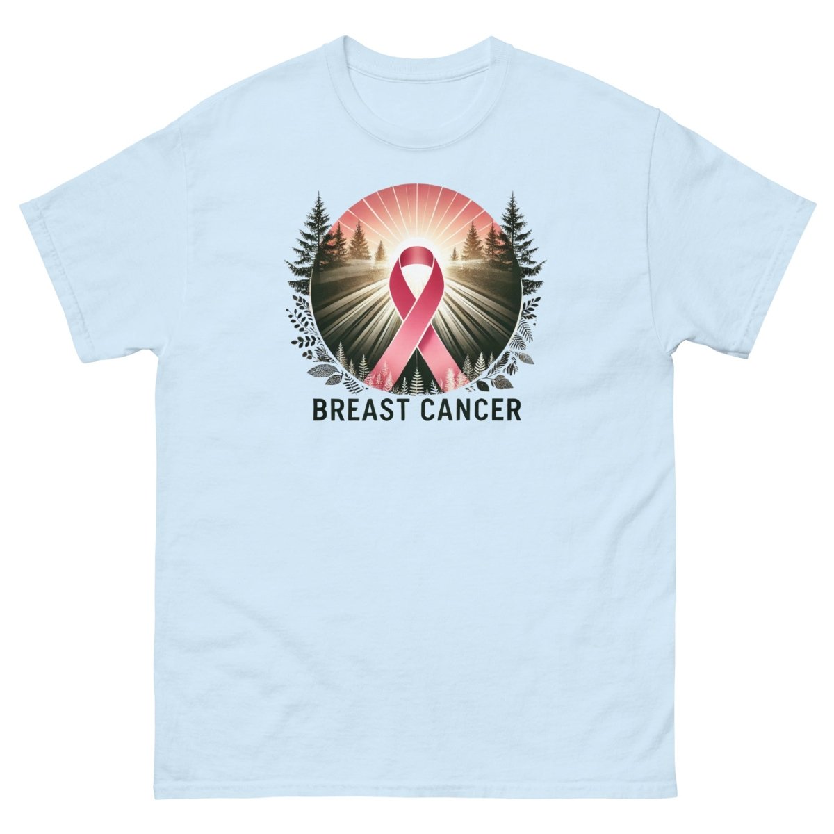 Breast Cancer Forest Tee - JohnVsGBMLight BlueS