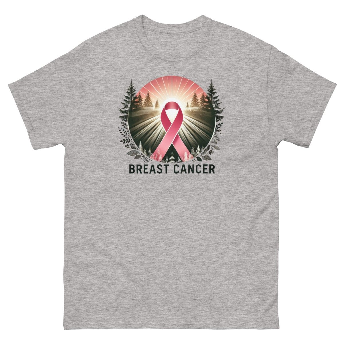 Breast Cancer Forest Tee - JohnVsGBMSport GreyS