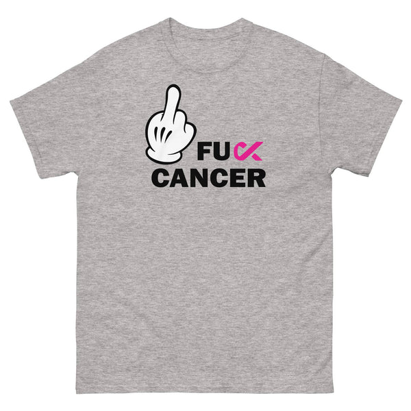 Breast Cancer FU Cancer Tee - JohnVsGBMSport GreyS