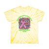 Breast Cancer Glowing Tie - Dye Tee - JohnVsGBMPale YellowS