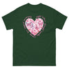 Breast Cancer Heart Tee - JohnVsGBMForest GreenS