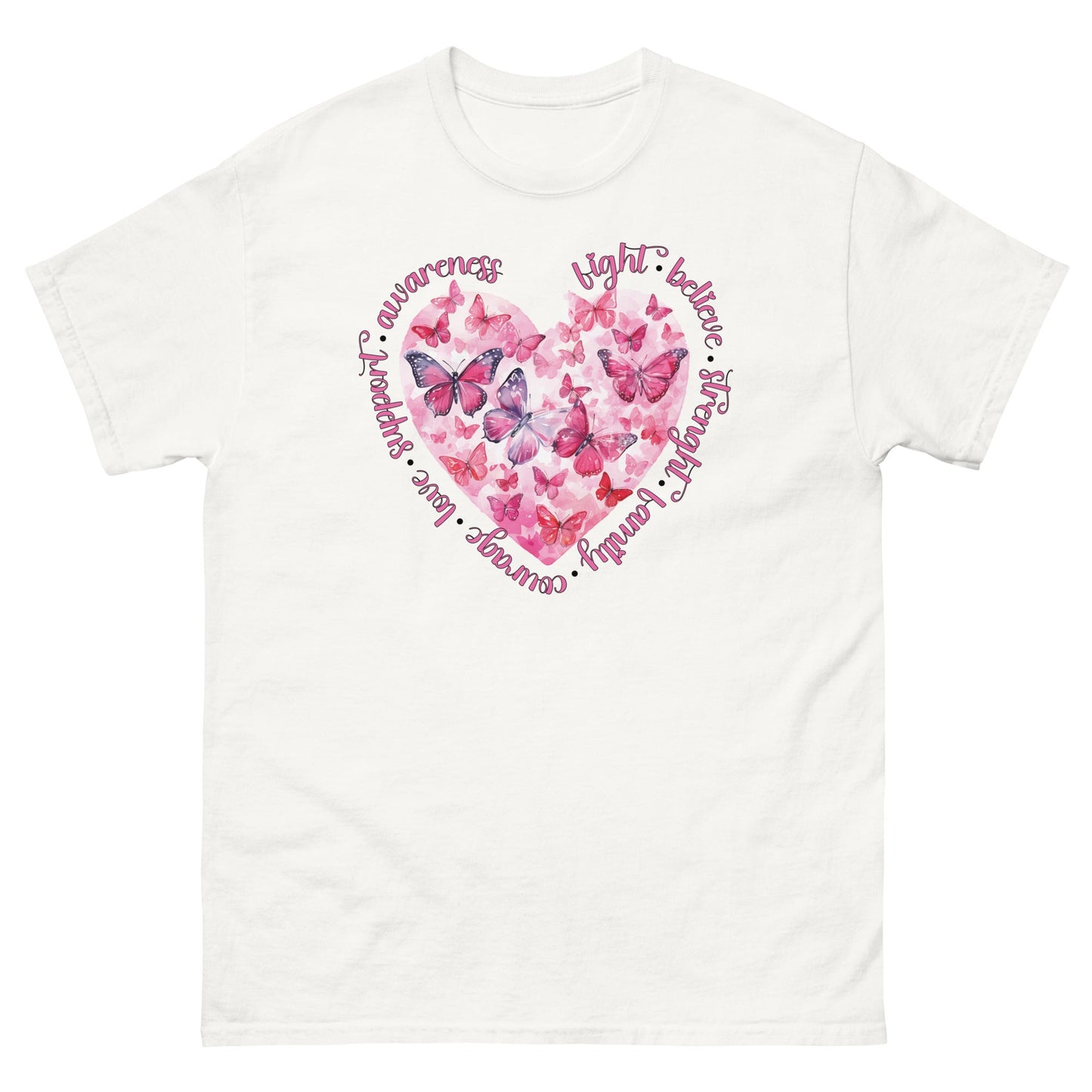 Breast Cancer Heart Tee - JohnVsGBMWhiteS