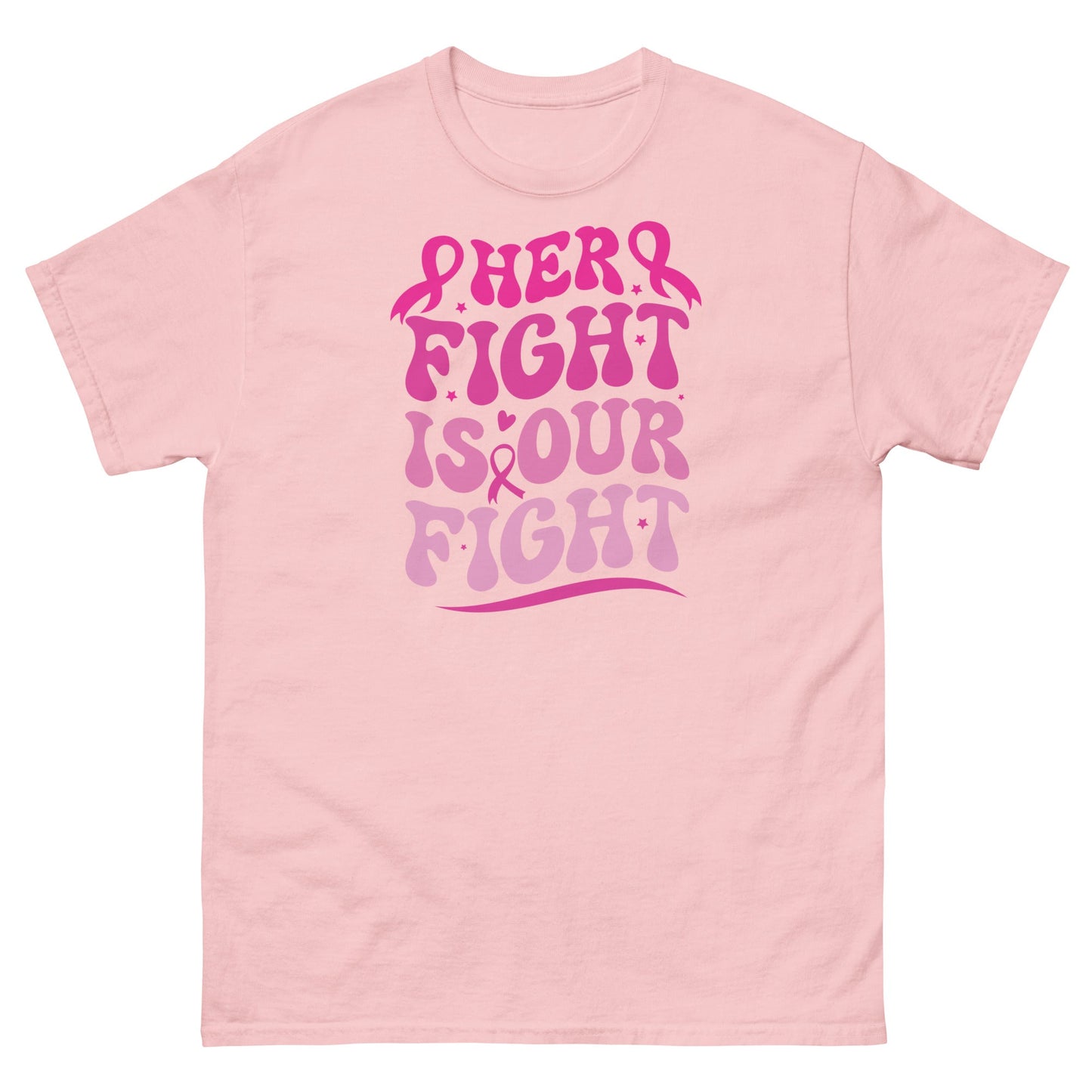 Breast Cancer Her Fight Tee - JohnVsGBMLight PinkS