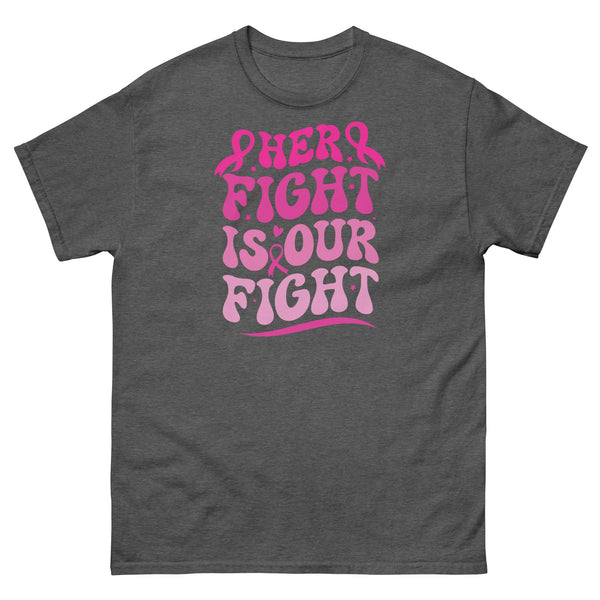 Breast Cancer Her Fight Tee - JohnVsGBMDark HeatherS