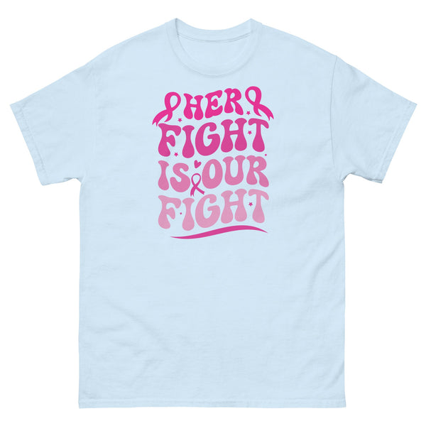 Breast Cancer Her Fight Tee - JohnVsGBMLight BlueS