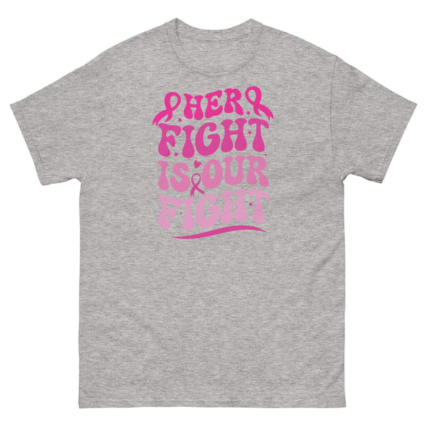 Breast Cancer Her Fight Tee - JohnVsGBMSport GreyS