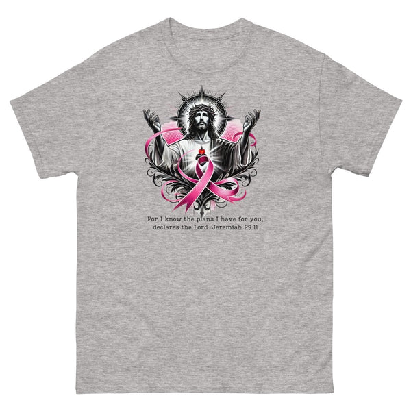 Breast Cancer Jeremiah Tee - JohnVsGBMSport GreyS