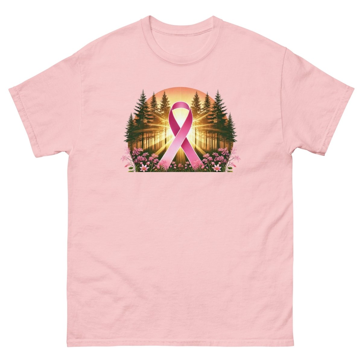 Breast Cancer Lights Forest Tee - JohnVsGBMLight PinkS