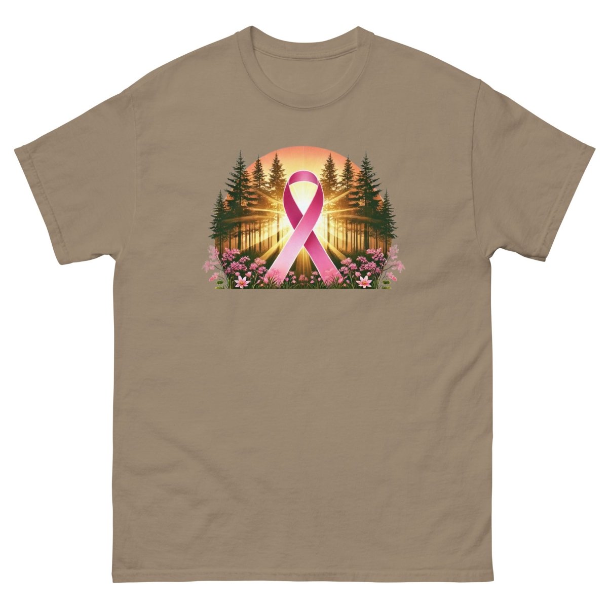 Breast Cancer Lights Forest Tee - JohnVsGBMBrown SavanaS