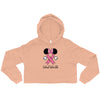 Breast Cancer Mouse Bow Crop Hoodie - JohnVsGBMPeachS