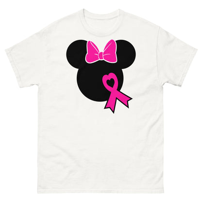 Breast Cancer Mouse Bow Tee - JohnVsGBMWhiteS